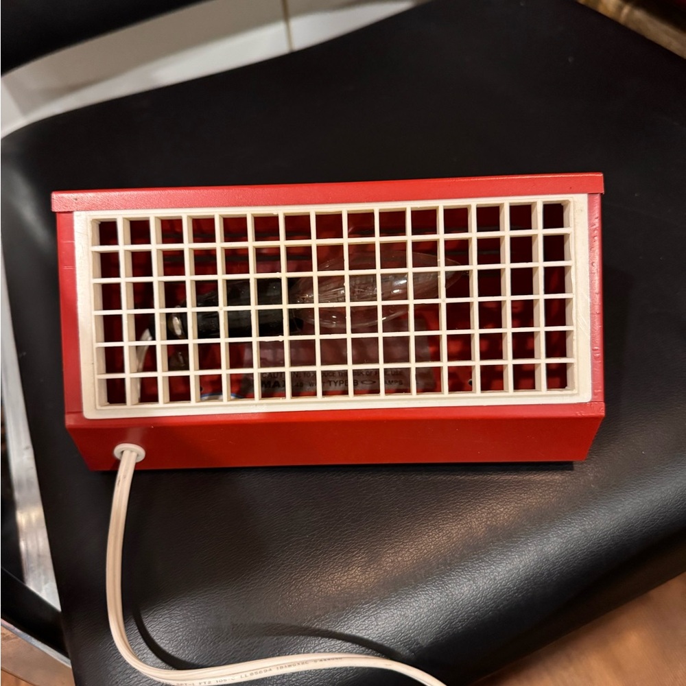 Rare red vintage 80s IKEA wall or bedside lamp